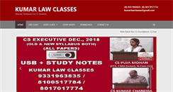 Desktop Screenshot of kumarlawclasses.com